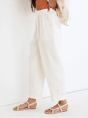 Madewell Cream Gauze Balloon Pants (Small)